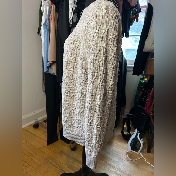 Banana Republic Marble Cable-Knit Sweater Petite Large - Picture 2 of 4